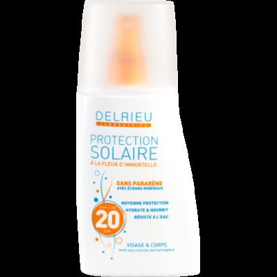 Crème solaire Spray SPF 20 Fleur dImmortelle