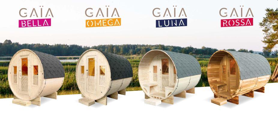 collection sauna GAIA tonneau rond 2